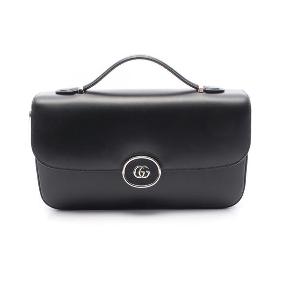 Gucci GG Shoulder Bag Leather Black - Picture 1 of 7